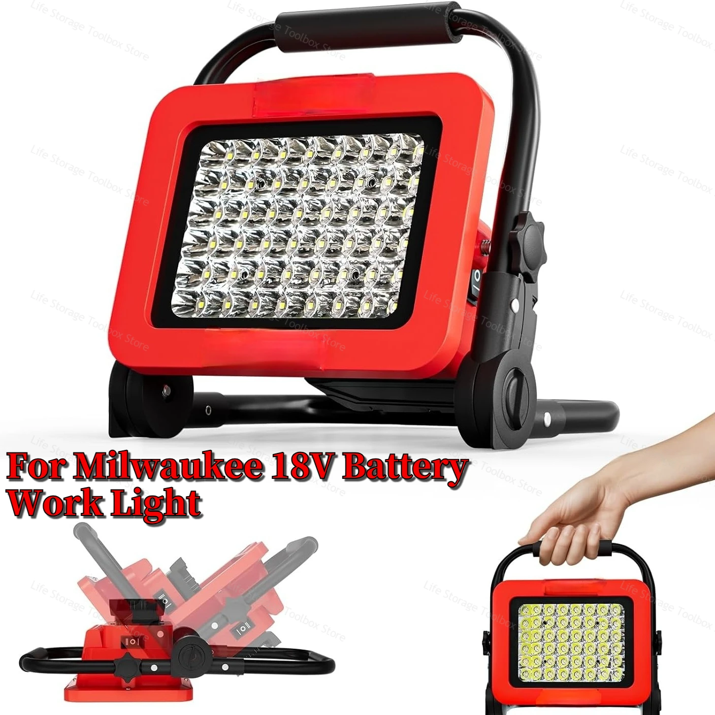 Беспроводной светодиодный рабочий фонарь для литиевых аккумуляторов Milwaukee M18, походный аварийный светильник, USB-пауэрбанк, запчасти для электроинструментов