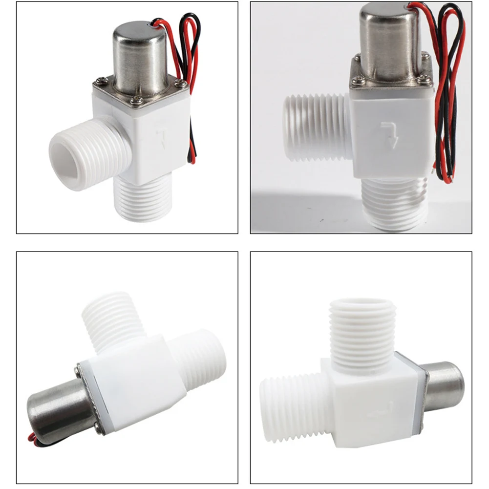 12 Inch DC 4 5V Pulse Solenoid Valve Plastic Water Control Valve with G12 Threads for Use in Water Purification and Irrigation