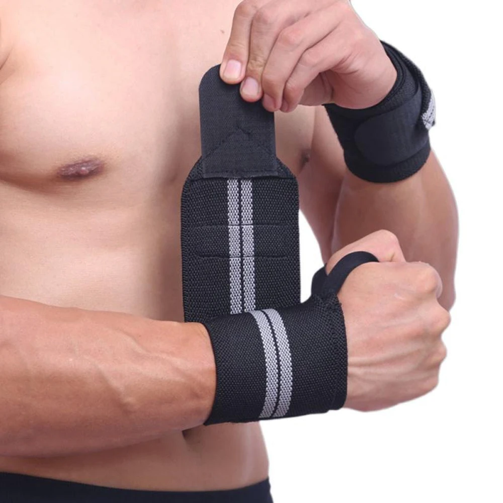 1Pcs Wristband Wrist Support Weight Lifting Gym Training Wrist Support Brace Straps Wraps Crossfit Powerlifting