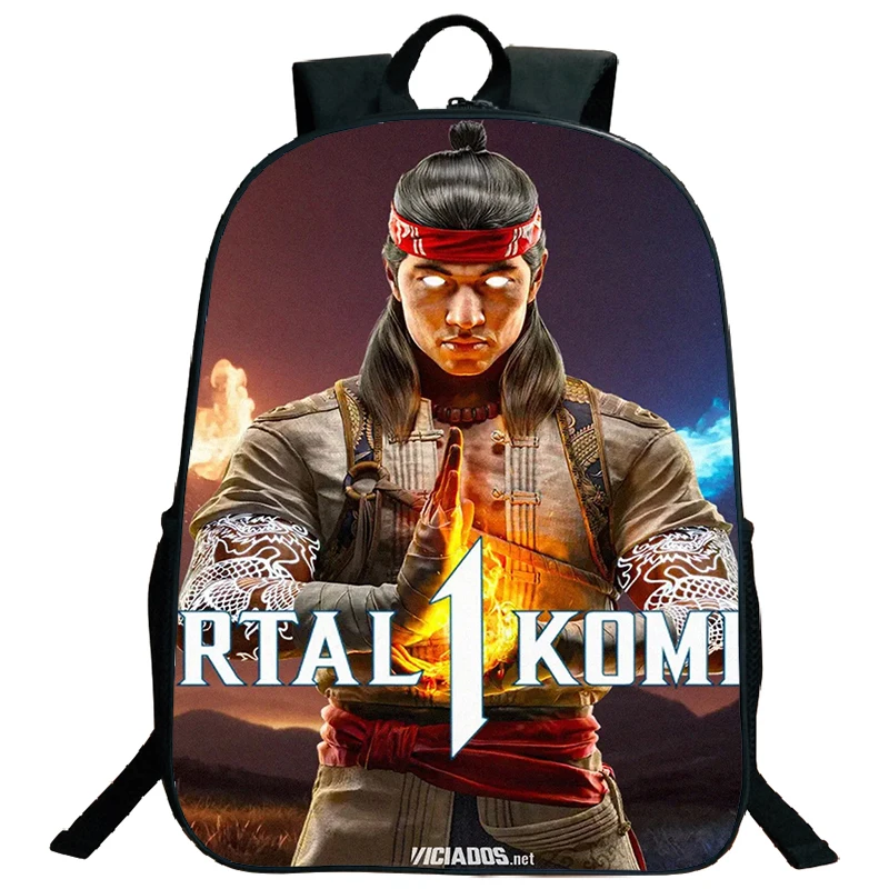 Movies Mortal Kombat Backpack Boys Girls School Bags Teenager School Backpacks Large Capacity Rucksack Laptop Knapsack Mochila