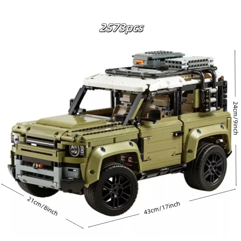 Technical Land Off-road Defender Car Building Blocks 42110 2573PCS Bricks Assembly Vehicle MOC Model Toy Boys Adult Collect Gift