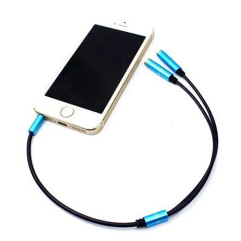 Conector de 3,5mm, 1 macho a 2 hembra, divisor de Cable de conexión de auriculares para teléfono móvil Universal, MP3, MP4-15