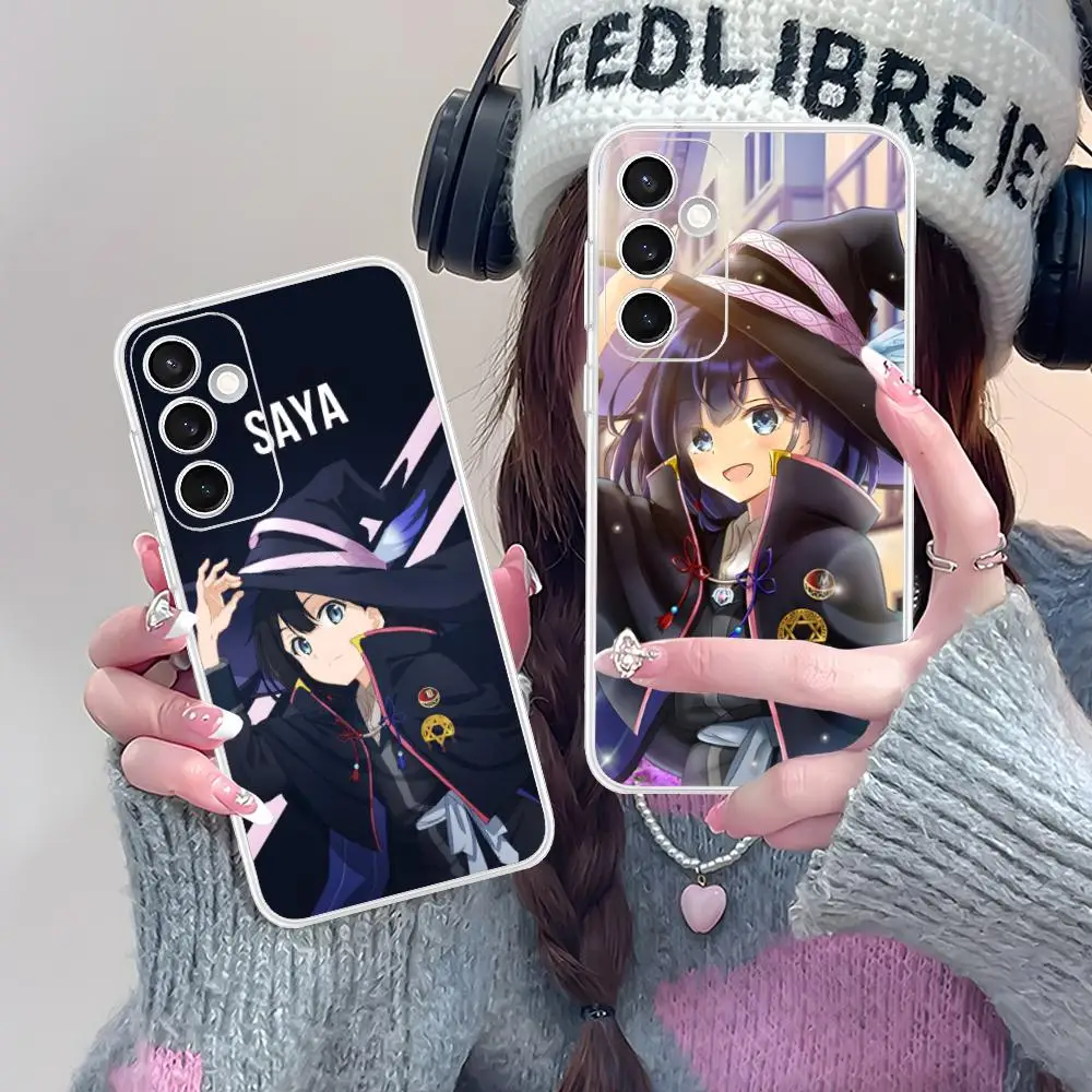 Wandering Witch Saya Phone Case for Samsung Galaxy S25 S24 S23 S22 S21Plus FE Ultra Soft TPU Clear Shockproof Cover