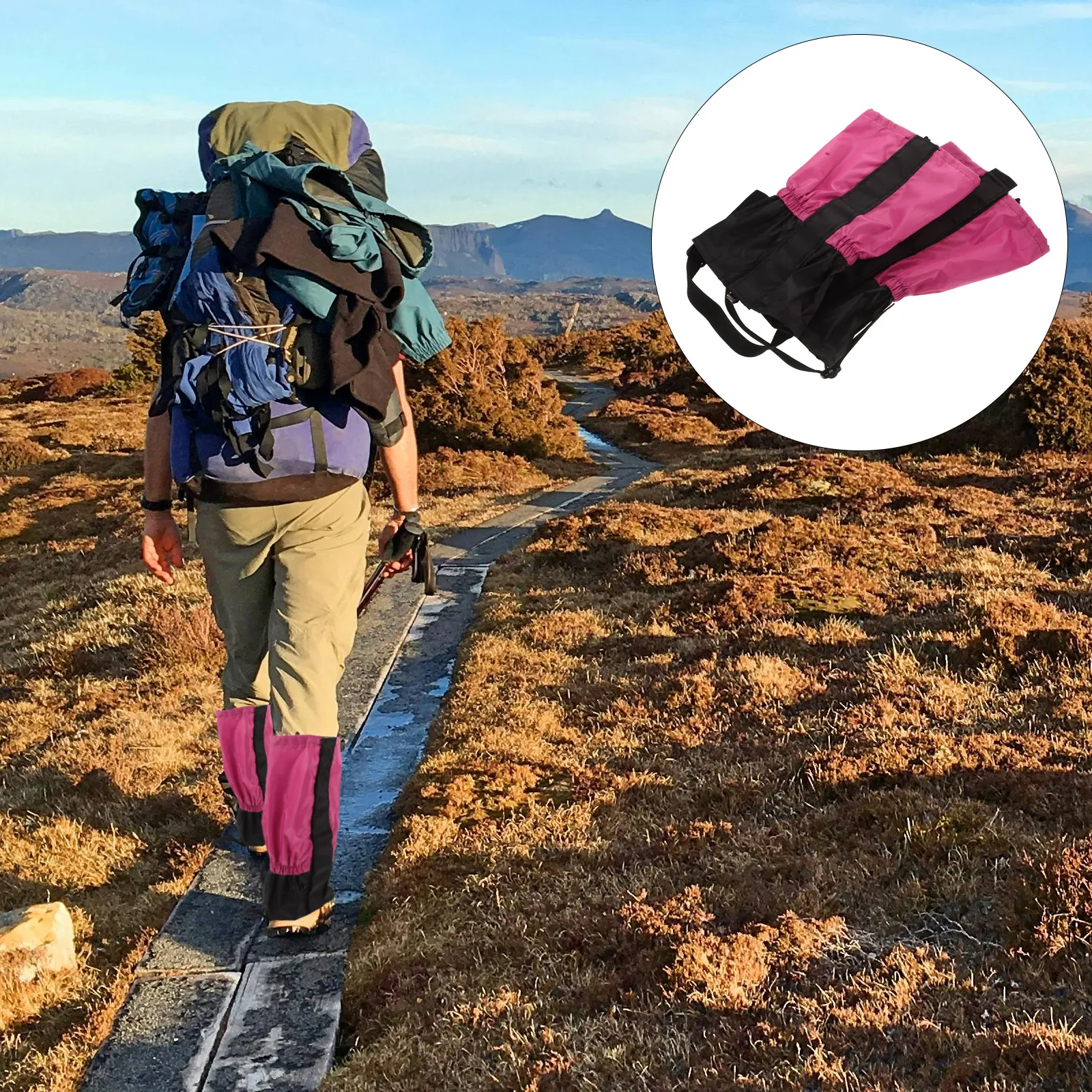 

Hiking Gaiters Elastic Leg Guards for Men Winter Sports Ankle Covers Elastic Leg Gaiters Boot Shoe Outdoor Trekking