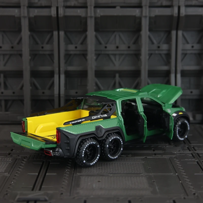Simulación 1:28 Mercedes Benz Pickup aleación vehículo todoterreno modelo accesorios de coche puertas y tapas de motor maletero puede abrir