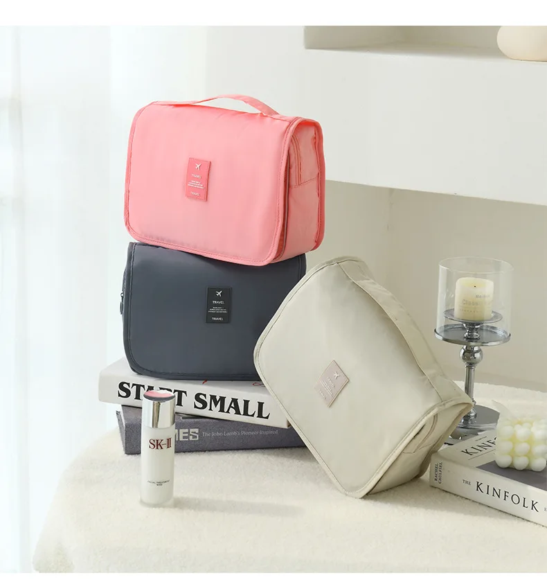 Makeup Bag Travel Cosmetic Bags Toiletries Organizer Waterproof Storage Neceser Bathroom Hook Wash Pouch High Quality Women