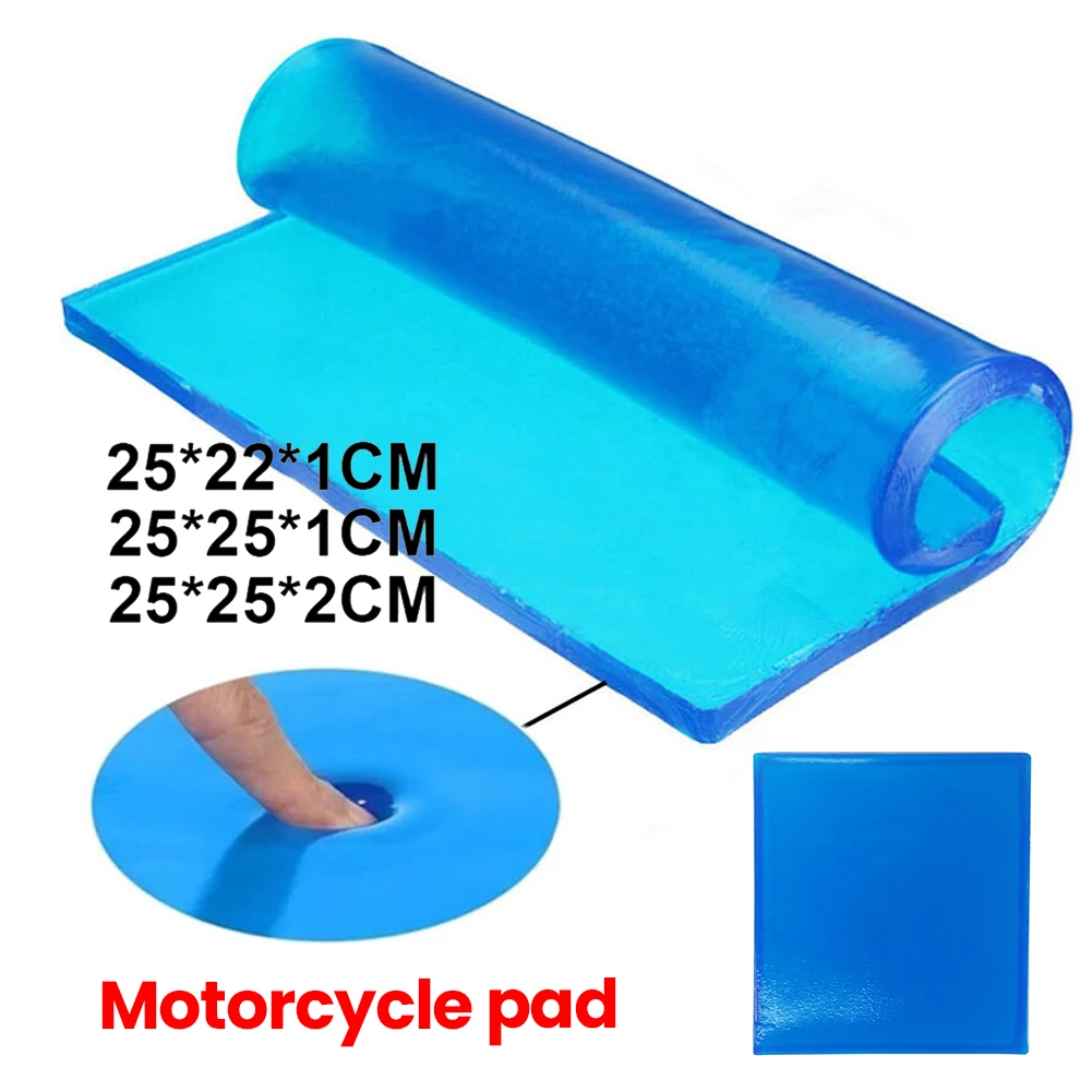 DIY Motorcycle Seat Gel Pad Shock Absorption Mat Soft Cushion For Motorcycle Car Chair Cushion Motorcycle Accessories