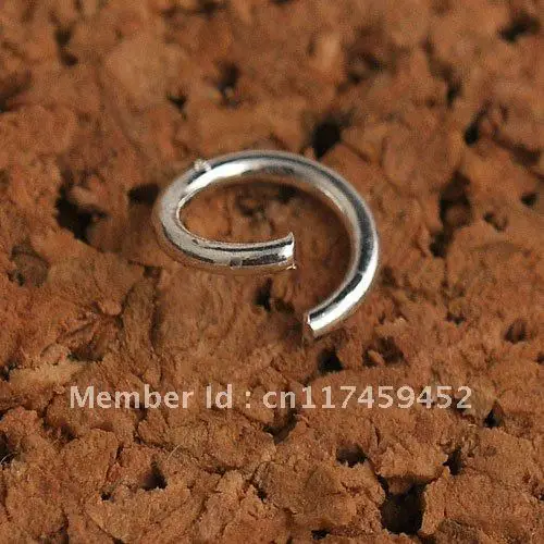 Stock 5MM 200PCS Pure 925 Sterling Silver Open Jump Ring Silver Components DIY Jewelry Accessories High Quality