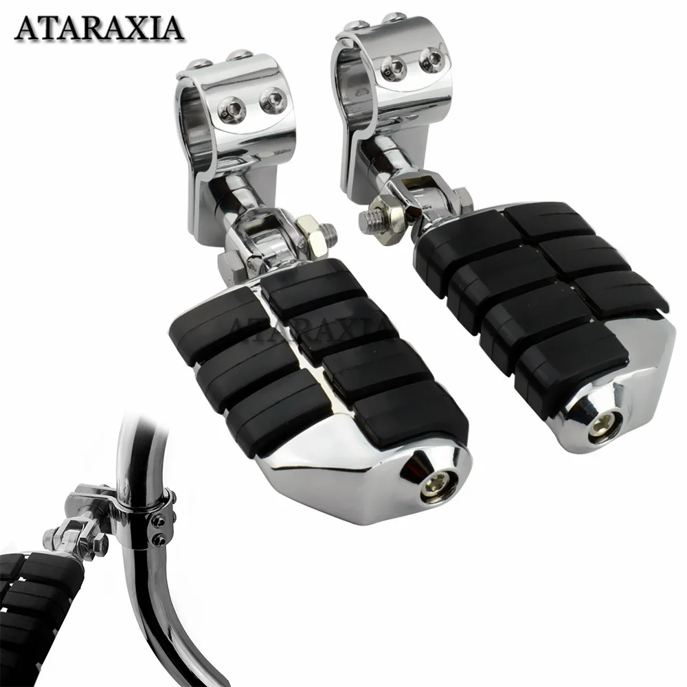 

Motorcycle Accessory Highway Clamp Foot Pegs Footrest Pedal Footpegs Mount For Harley Electra Road King Street Glide 1-1/4" Bars