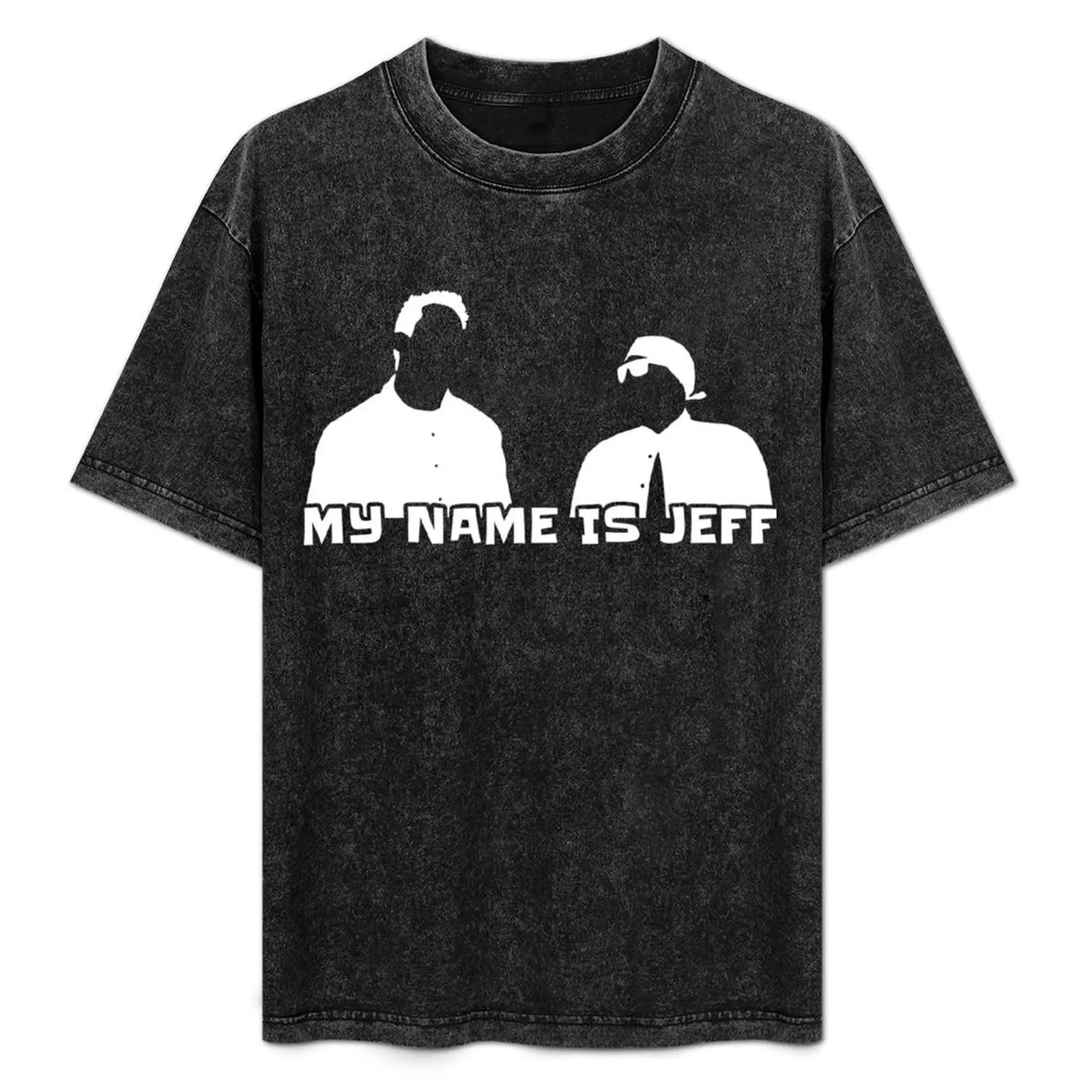 

My name is Jeff (white) T-Shirt Everyday Wear Basic Short Sleeve Top