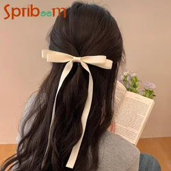 Ribbon Bow Hairpin for Women Fashion Princess Hair Clip French Elegant Hair Accessories Sweet Girl Barrettes Korean Headdress