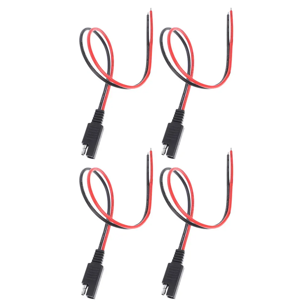 

4pcs 14AWG SAE Quick Connector Crimp Terminals Red Black Insulated Car Extension Cable Automotive Towing Accessory