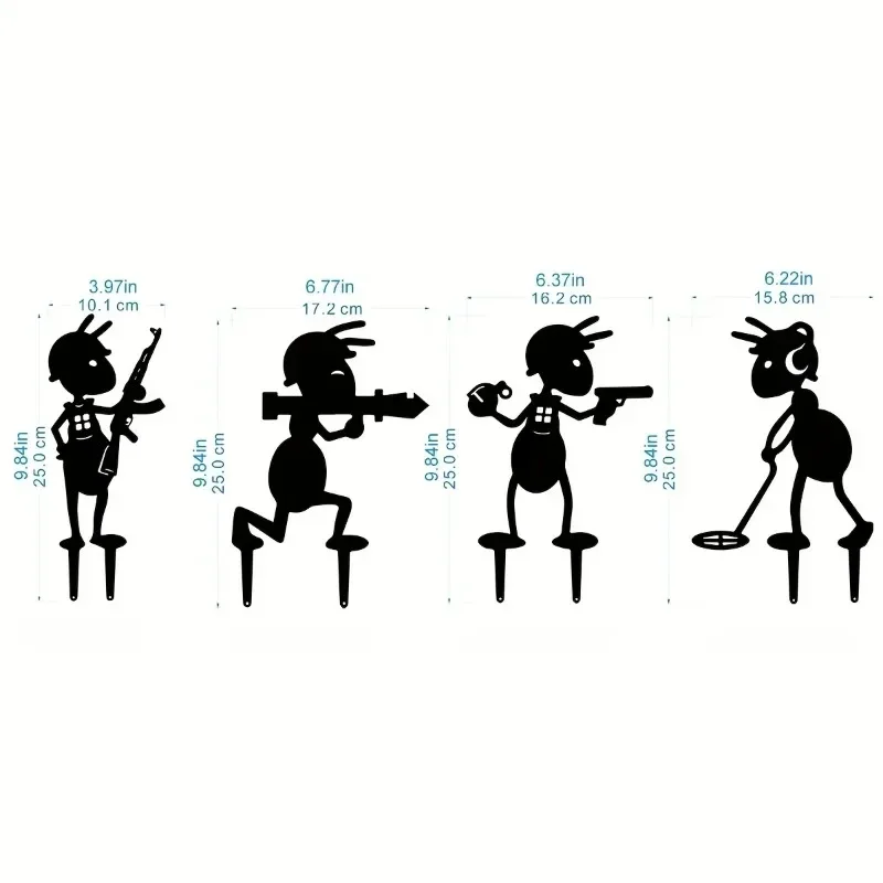 في الهواء الطلق حديقة النمل المعدنية ، حديقة الحلي ، ساحة الفن ، حصص الحديقة الخلفية ، الديكور البستنة