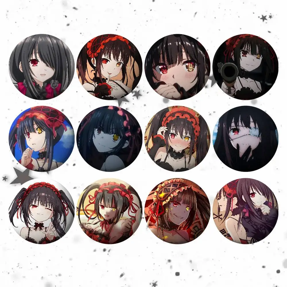 Anime Cartoon Kurumi Tokisaki Für Kleidung Anime Emaille Pin Nette Dinge Cartoon Cosplay Abzeichen Auf Rucksack Brosche Kunst Geschenke