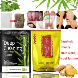 Ginger Detox and Detox Foot Patches, Etiqueta de limpeza profunda do pé, Toxina corporal anti-inchaço, Desintoxicação Pés Pads, 10 pcs, 20 pcs, 50 pcs, 100pcs