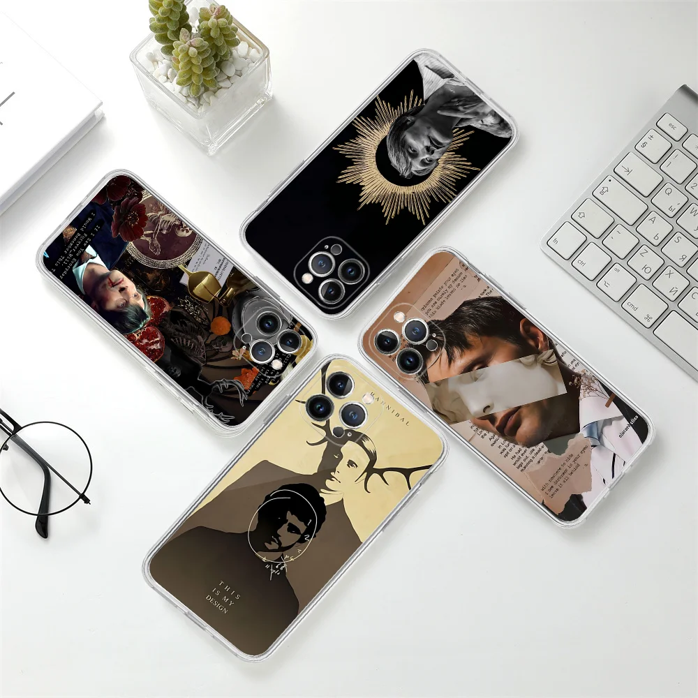 G-Graham H-Hannibal Mads Mikkelsen Phone Case For iPhone 16 15 14 11 12 13 Mini Pro XS Max Cover 6 7 8 Plus X Funda Shell