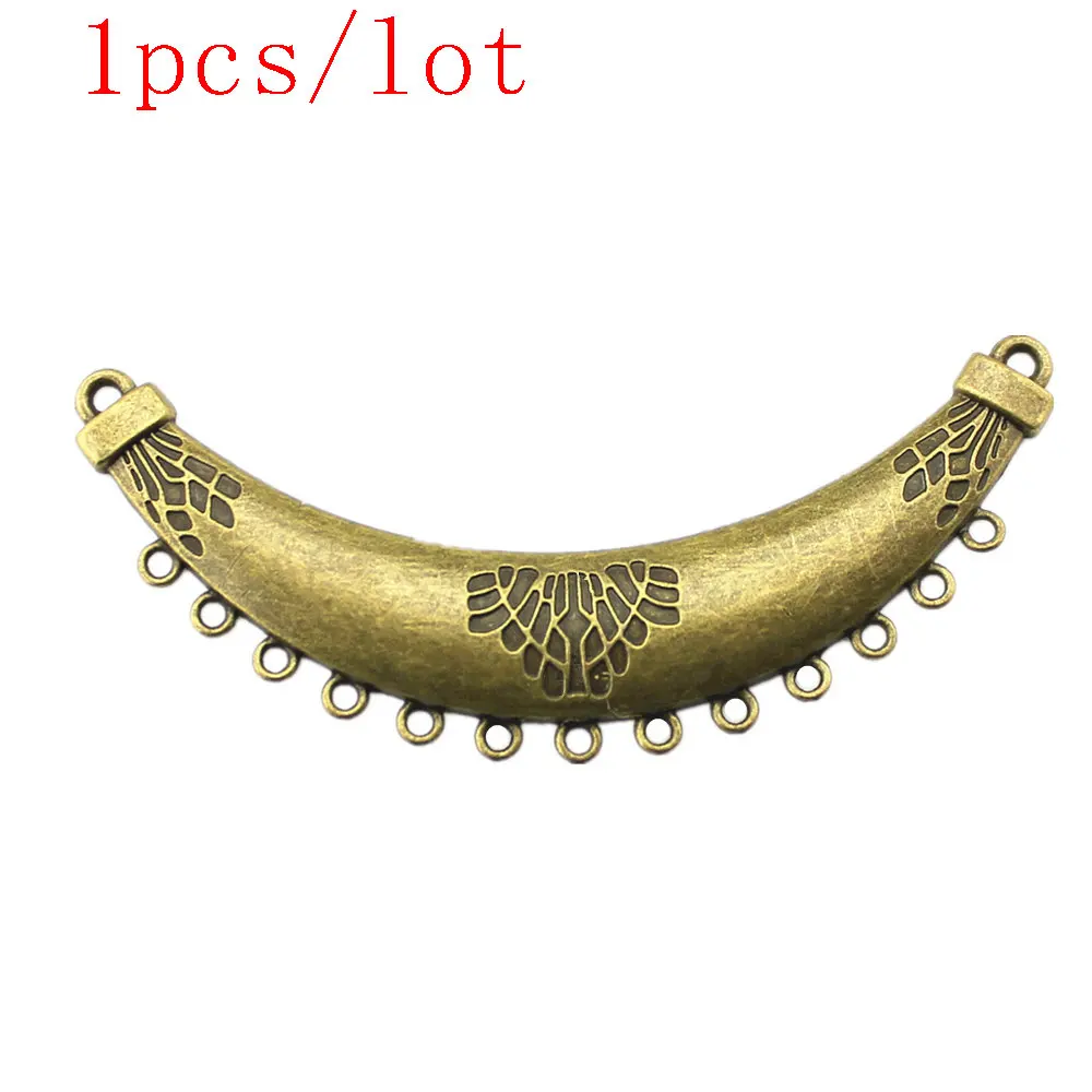 Crescent Moon Shaped Porous Earring Connector Components Popular Accessories For Jewelry Components