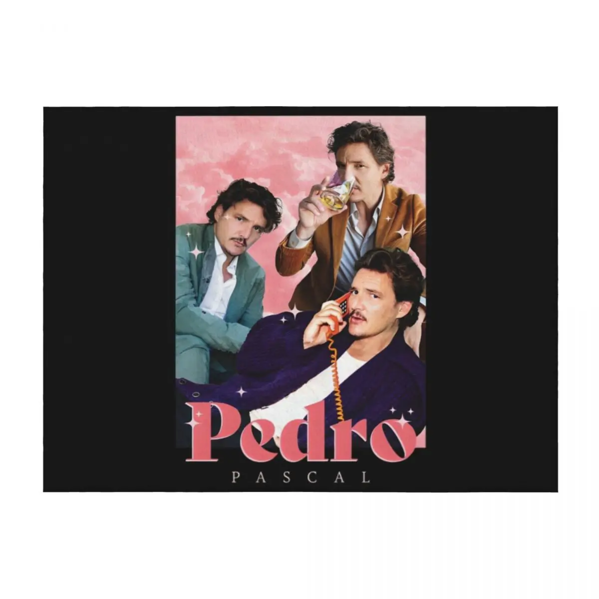 

Pedro Pascal Throw Blanket blankets and throws Luxury Brand manga Summer Beddings Blankets