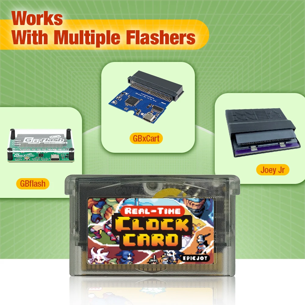GBA RTC カートリッジ書き換え可能 32 メガバイト 1Mbit フラッシュカード GBA SP/NDS/NDSL/GBM ゲーム書き込みカード