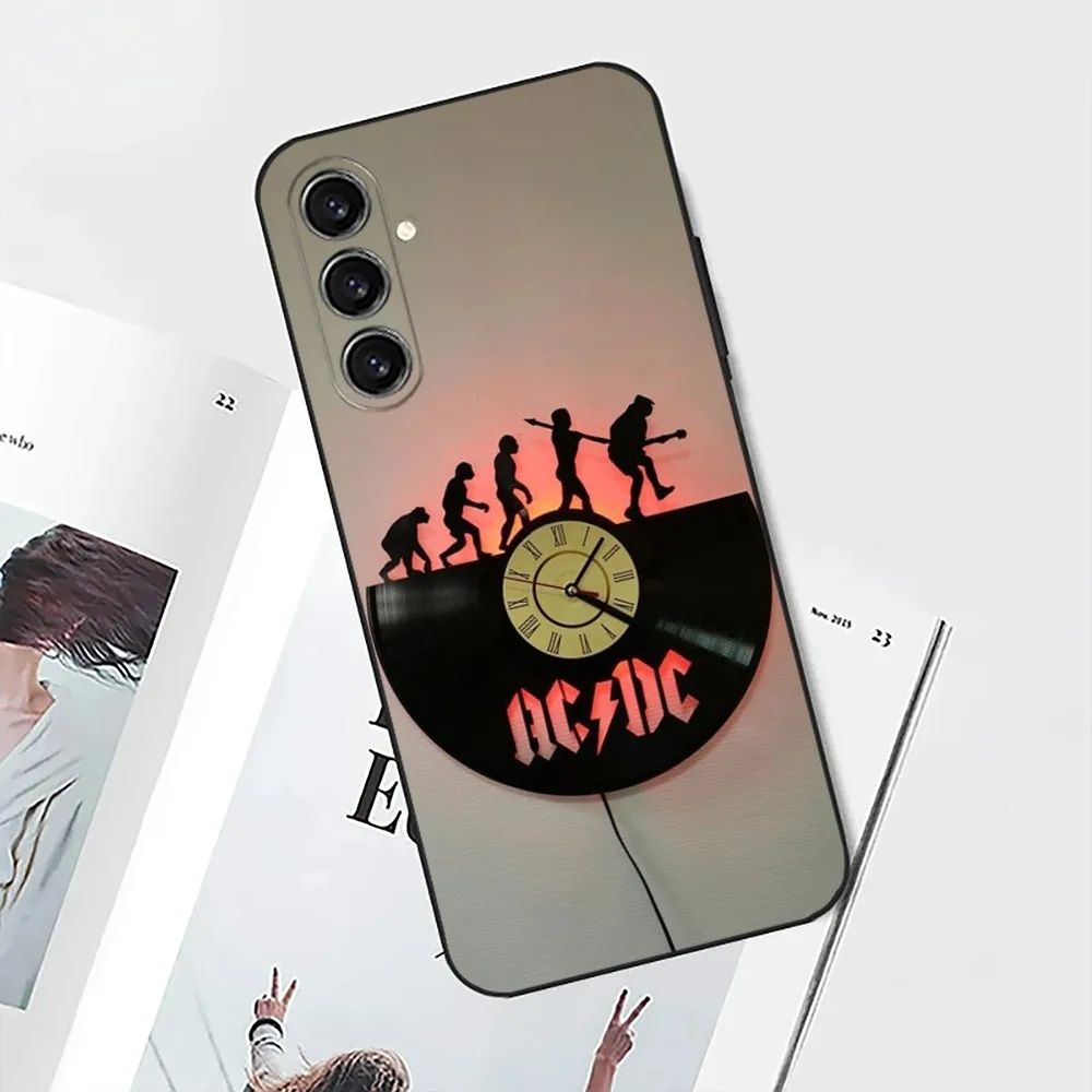 Music Band-A-ACDC-S Phone Case For Samsung S25,S24,S21,S22,S23,S30,Ultra,S20,Plus,Fe,Lite,Note,10,9,5G Black Soft Shell