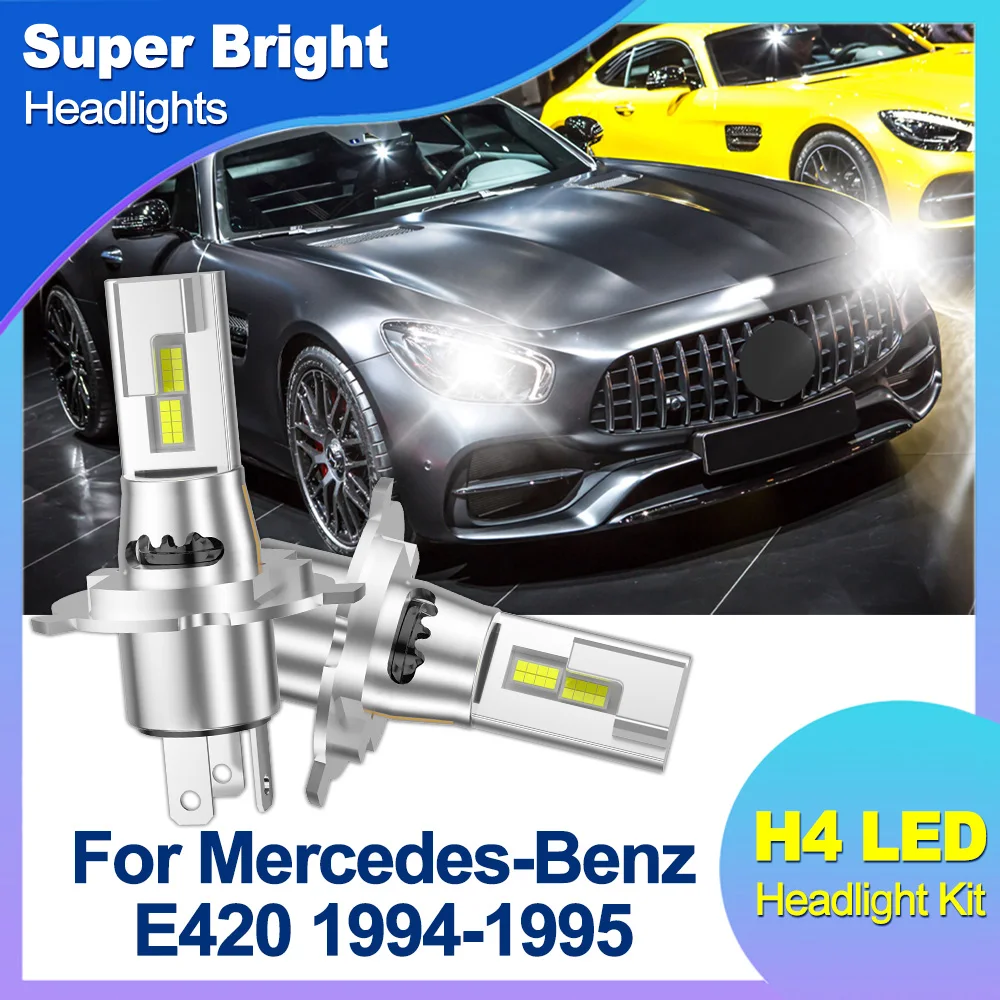 

Для Mercedes-Benz E420 1994-1995 Модернизированные лампочки H4/9003/HB2 20000LM Ultra-Brighter 6000K White Conversion Kit IP68