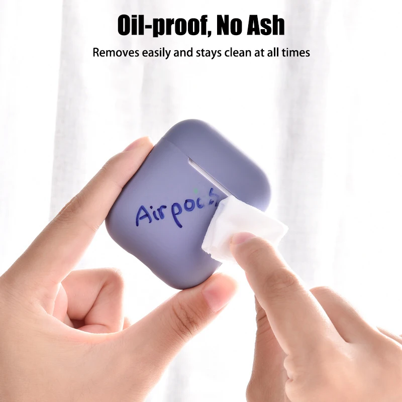 Silicone caso do fone de ouvido para apple airpods 1/2 protetor bluetooth sem fio capa para vagens ar 2 caso fino caixa de carregamento