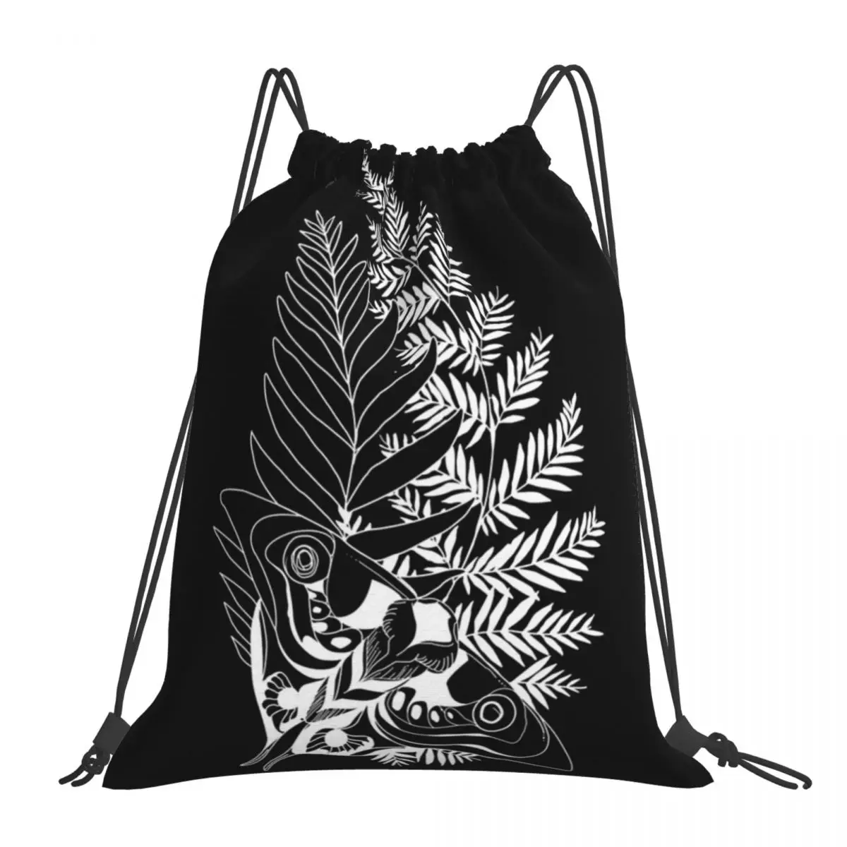 

Ellie Tattoo Backpacks Multi-function Portable Drawstring Bags Storage Bag Book Bags For Travel School