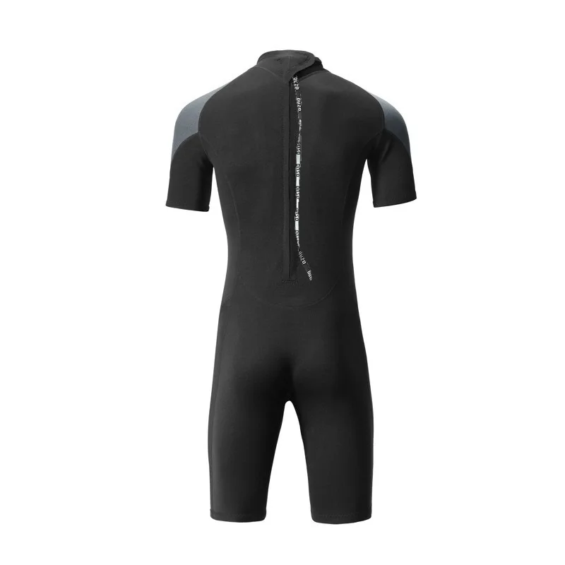

Oulylan Men's Short 1.5MM Diving Suit Sleeved Shorts Jumpsuit Sun Protection Surfing Swimming Sunscreen Swimsuit