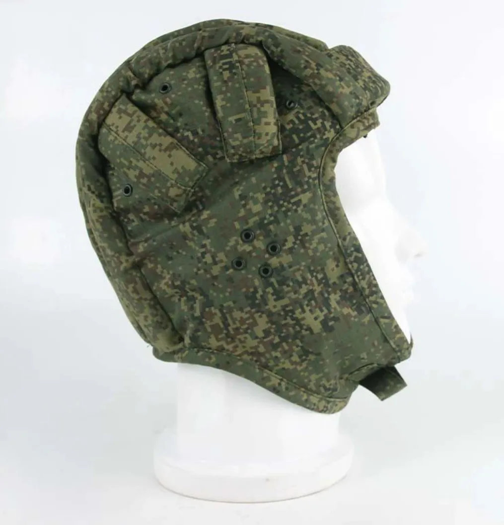 Russian EMR Green Tank Hat, Winter Tactical Outdoor Soft Helmet Hat