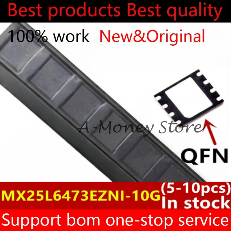 

(5-10pcs)MX25L6473EZNI MX25L6473E MX25L6473 25L6473E MX25L6473EZNI-10G QFN-8