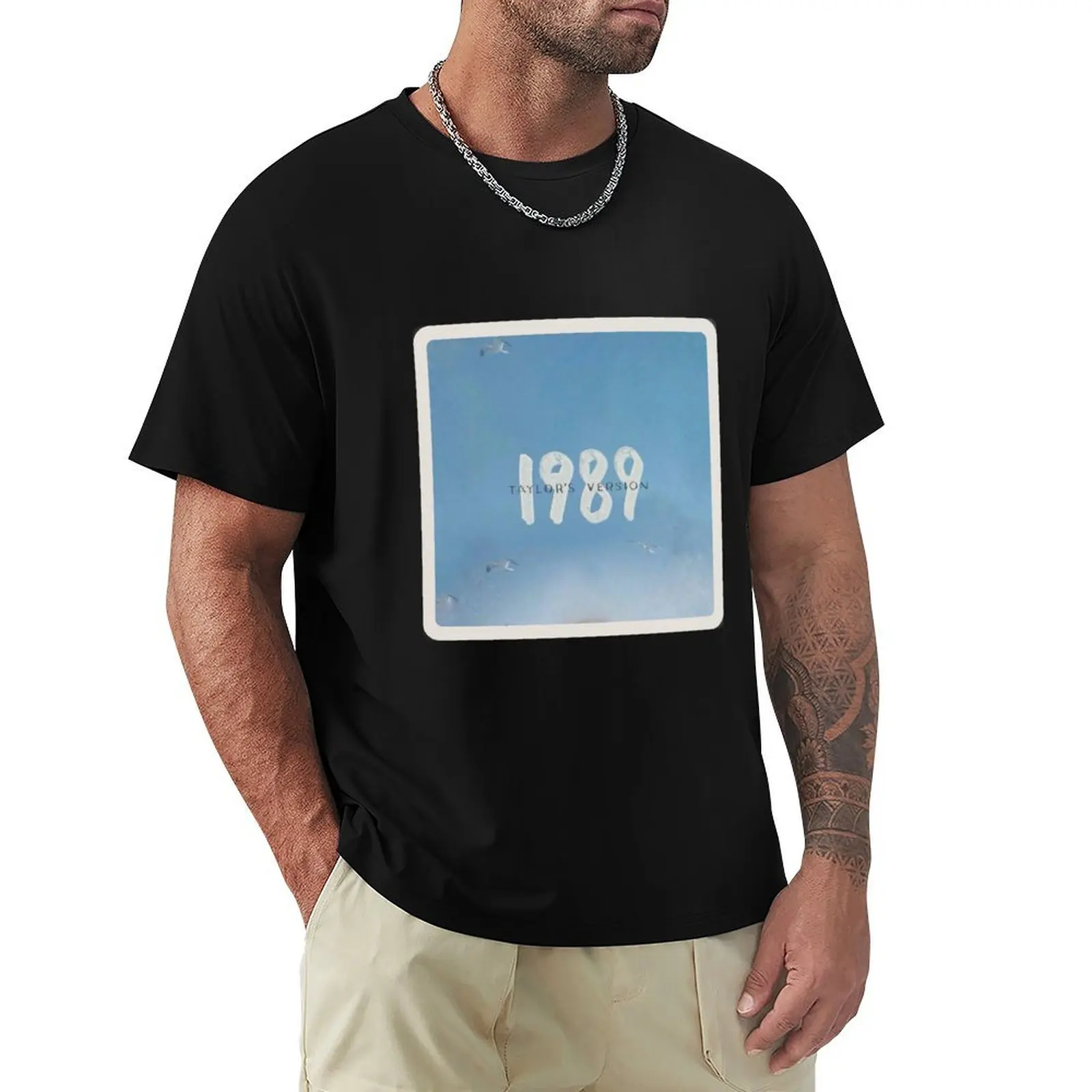 1989 blue sky T-Shirt heavyweights graphics Aesthetic clothing mens t shirts top quality