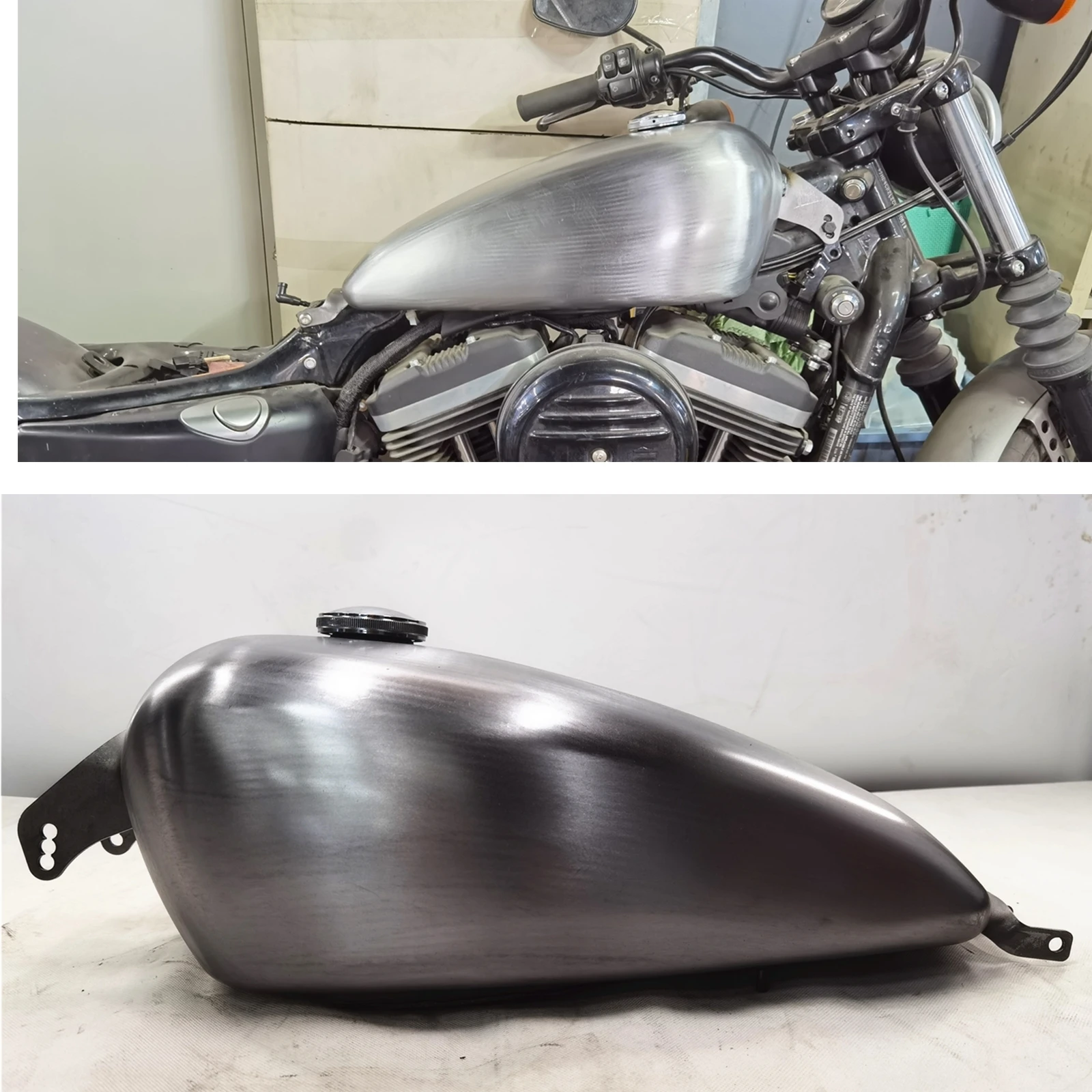 

Motorcycle 10L Petrol Gas Fuel Tank For Harley-Davidson Sportster XL 883 1200 48 XL1200X 2007-2022 Carburetor XL1200 883N X48