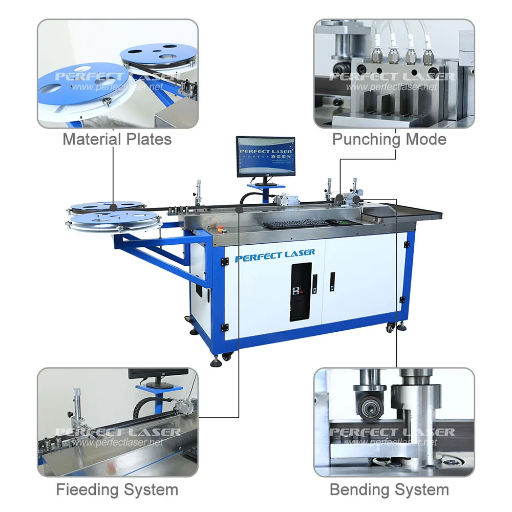 Perfect Laser Metal Steel Rule Die Auto Blade Embedded Knife Bending Machine For Die Board Cutting