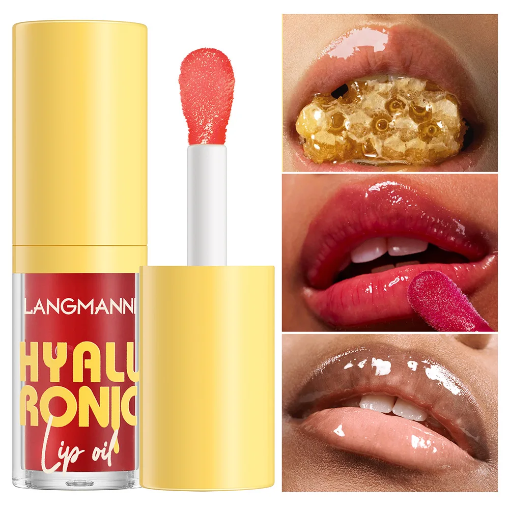 Balsamo per labbra lucido per labbra a specchio trasparente a 6 colori, lucidalabbra colorato pallido rimpolpante