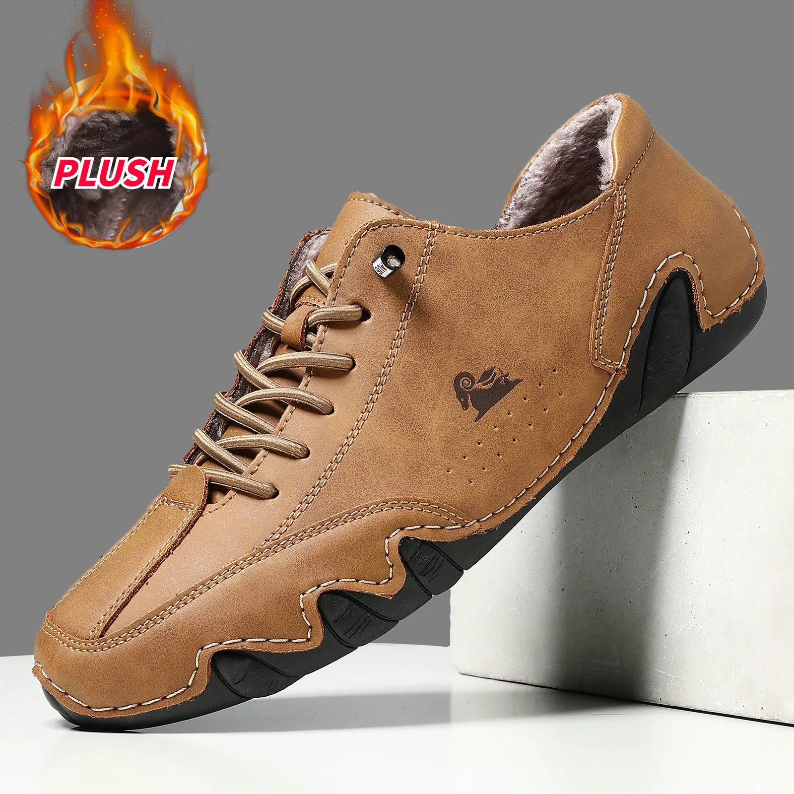 

Men Boots Casual Leather Luxury High Top Sneakers Luxury Loafer Shoes for Men Motorcycle Ankle Boots 2025 New in Footwear