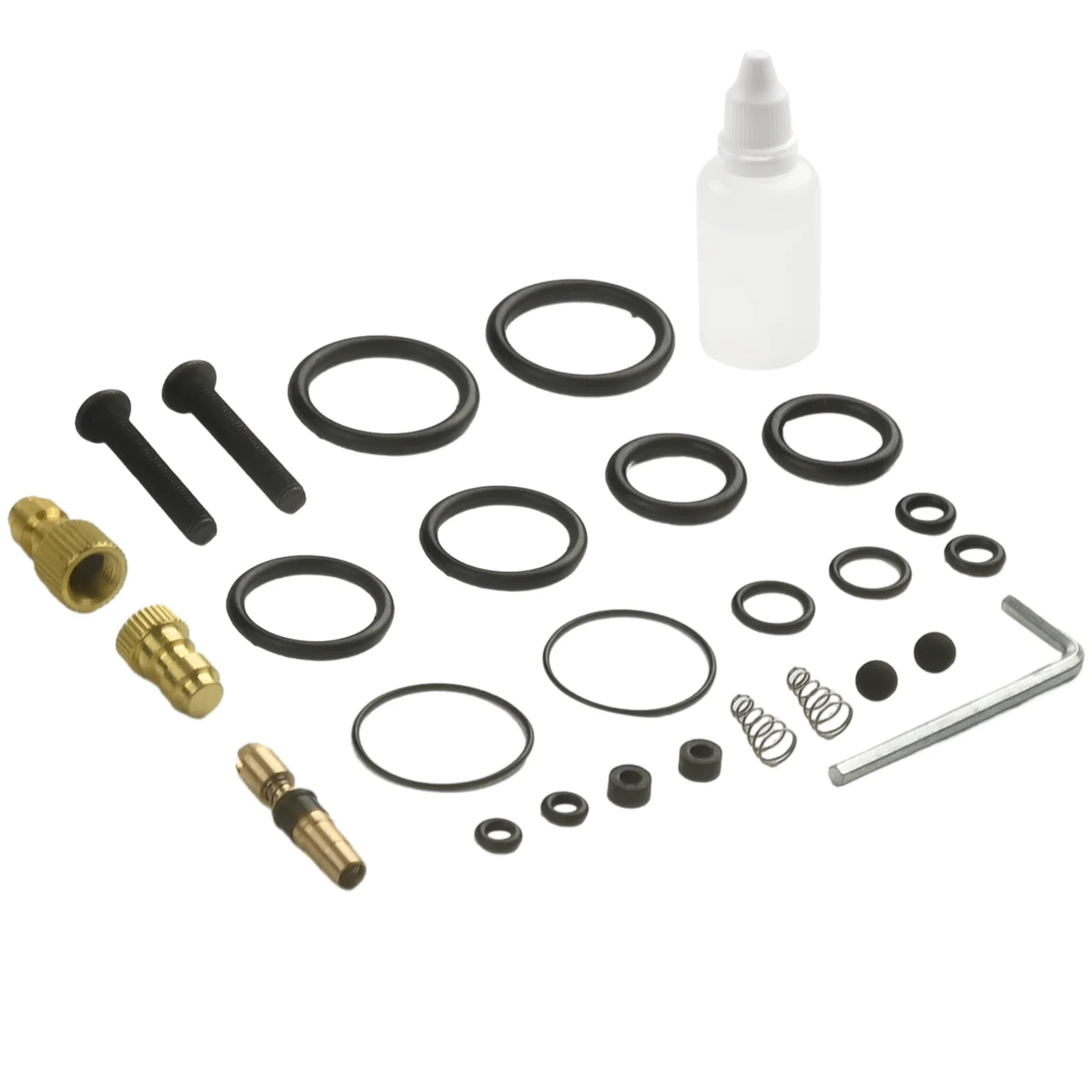 Durável Inflator Repair Set, bomba de cabeça de pistão preto, substituição com plug, parafuso acessórios, novo, alta qualidade