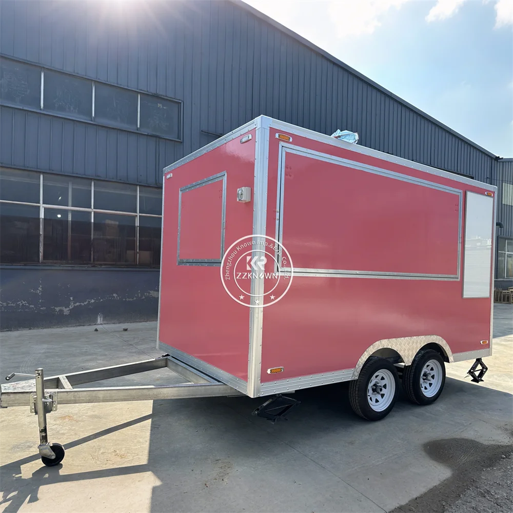 High End Modern Mobile Coffee Trailer Street Pizza Cart Snack Food Truck Ice Cream Outdoor Festival Food Trailer For Business