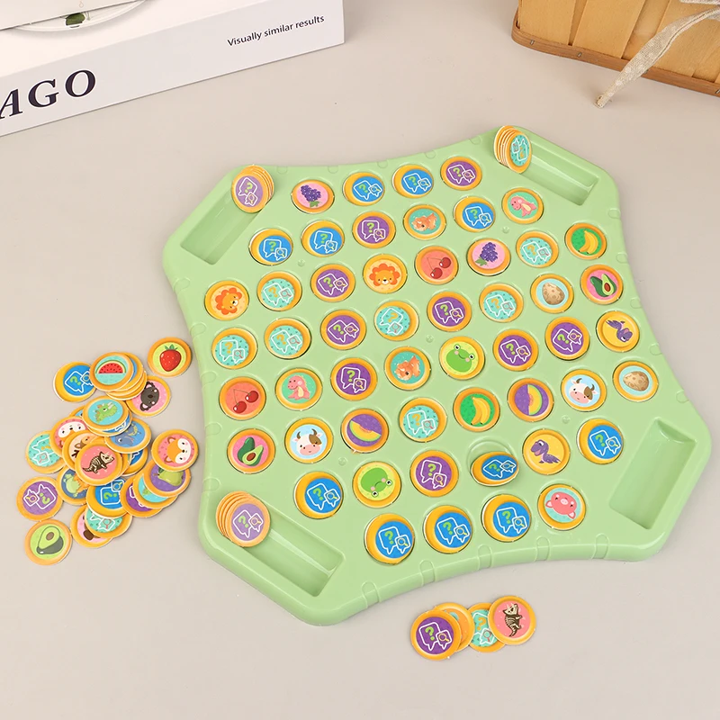 1 Set Children Adult Social Table Game Animal Flip Chess Fun Memory Game Board Games Parent-Child Interactive Family Party Toys