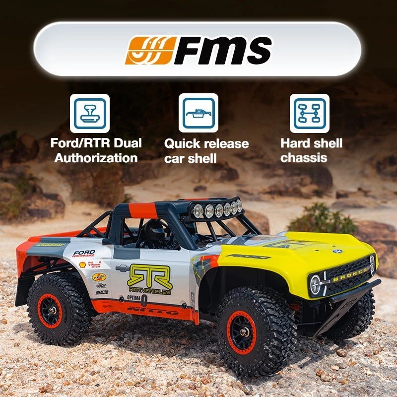 FMS 1:18 Piccolo Bronco U4 FCX18 Auto RC a Controllo Remoto con Motore a Spazzole, Modello di Auto da Collezione Simulata, Auto da Corsa e Arrampicata RTR