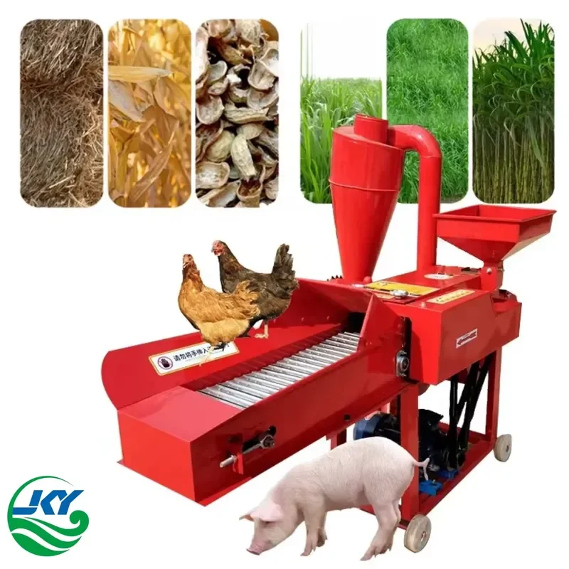 2026 CE Feed Grass Cutter Mill Machine Paddy Straw Cutting Grinder Grass Silage Crusher Chaff Cutter Suitable for Livestock