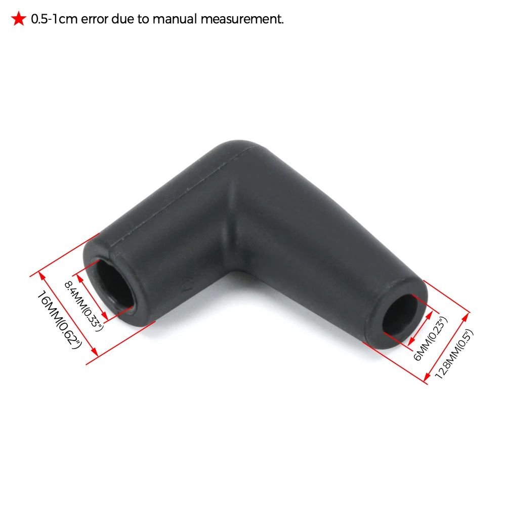 VR - 9 pcs / set HEI style distributor caps Spark Plug Wire Male Rubber Boots Terminals Ends Connector set VR-SSC03