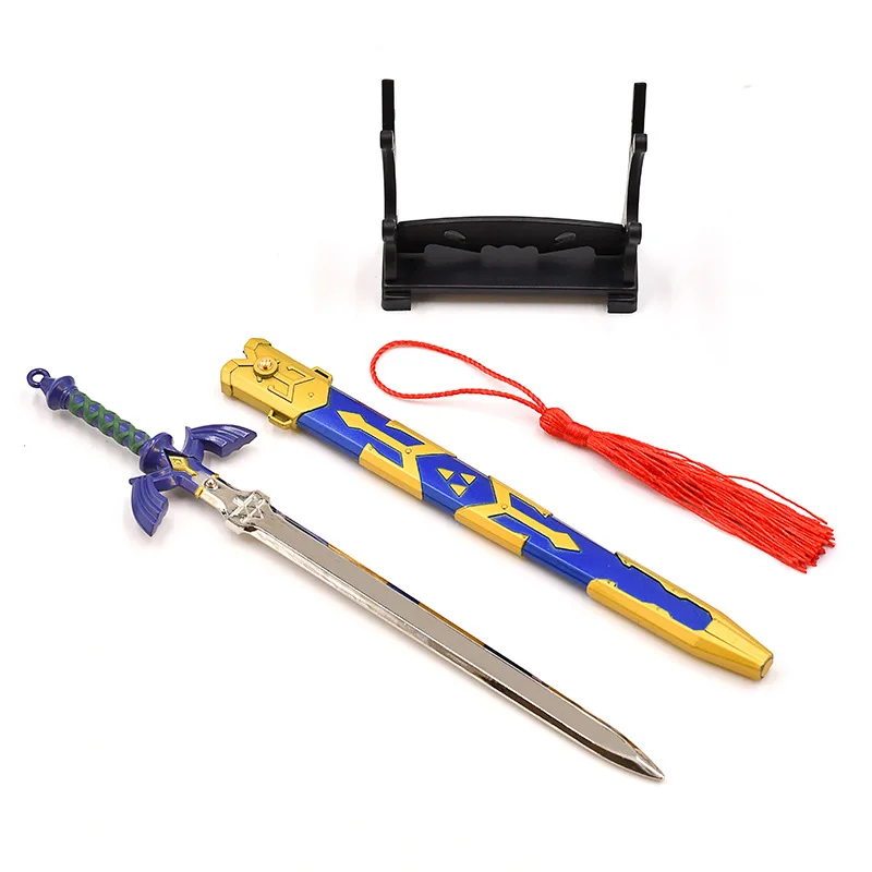 Wild Game Anime Surrounding Kingdom Tears Link Master Sword Metal Zelda Bouncing Knife Weapon Model Craft Accessories