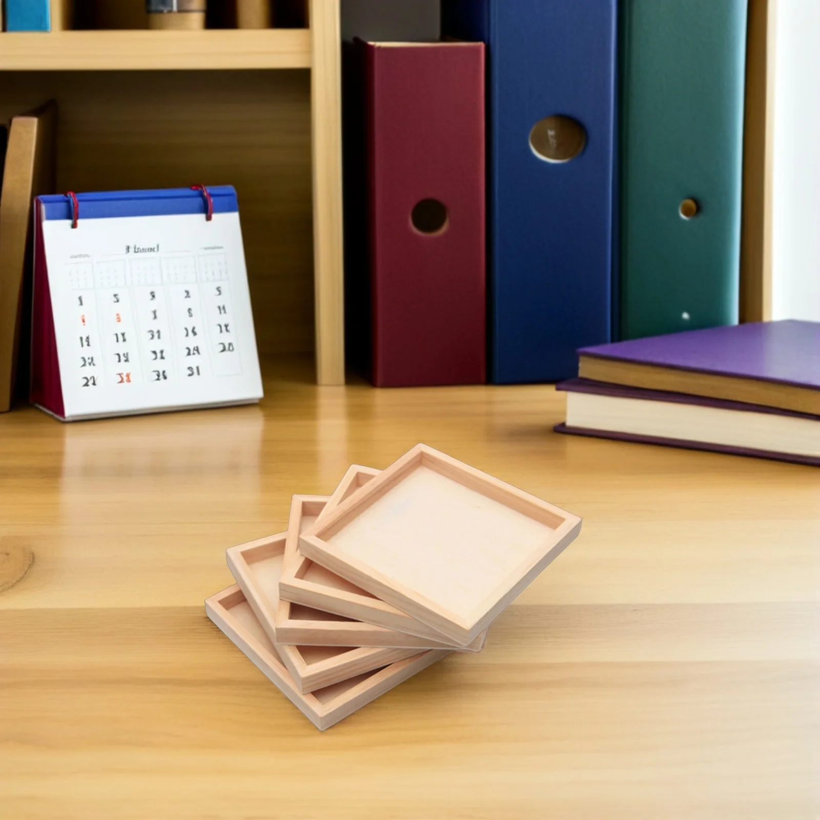 

8Pcs 3D Puzzle Tray Wooden Organizer for Block Puzzles Smooth Flat Surface for Sorting Pieces Ideal Family Activity Craft Supply