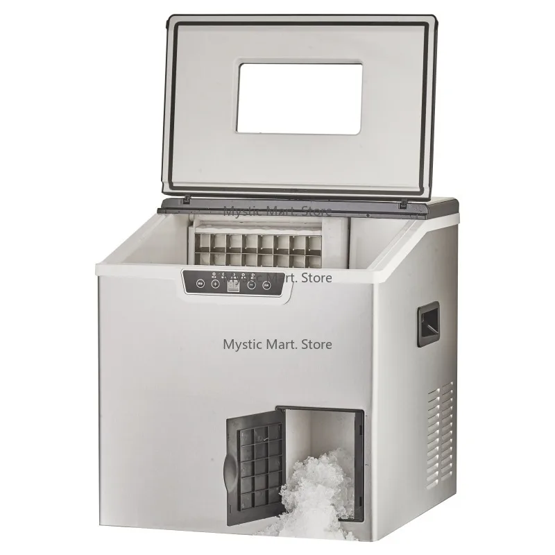 ماكينة صنع الثلج الكهربائية 20 كجم/24 ساعة ذاتية التنظيف بتصميم حصاة مربعة للاستخدام المنزلي أو الفنادق والمراسي الترفيهية #2