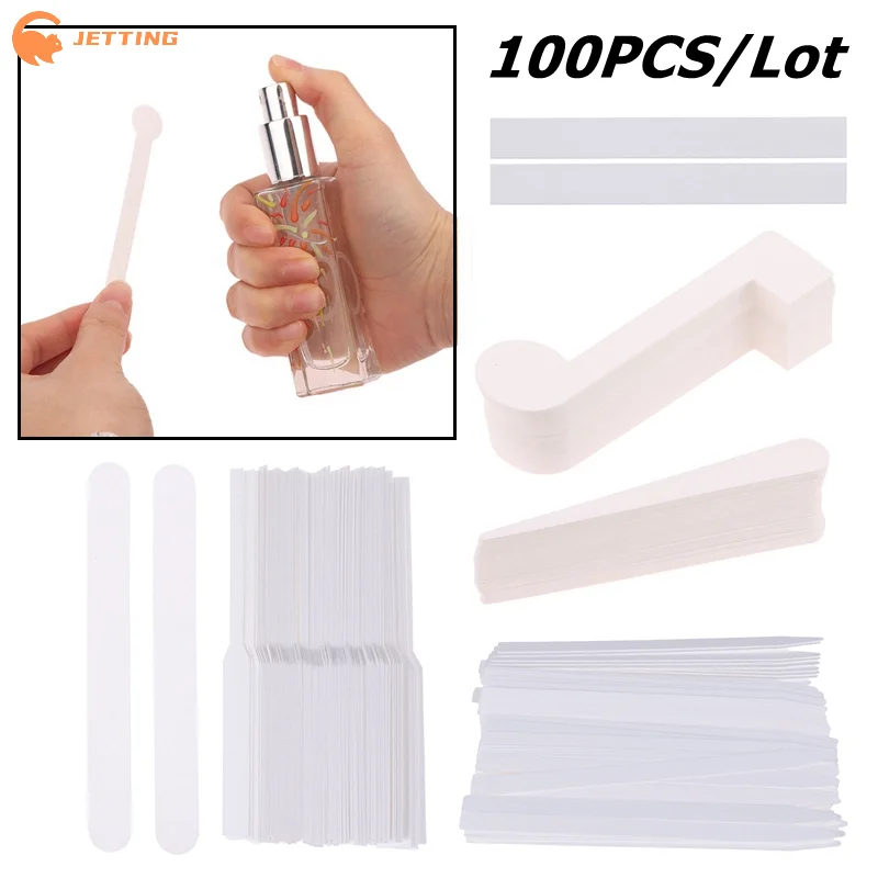 100 قطعة/الوحدة 7 أنماط العطور الزيوت الأساسية أوراق اختبار شرائط الروائح العطر اختبار الأبيض