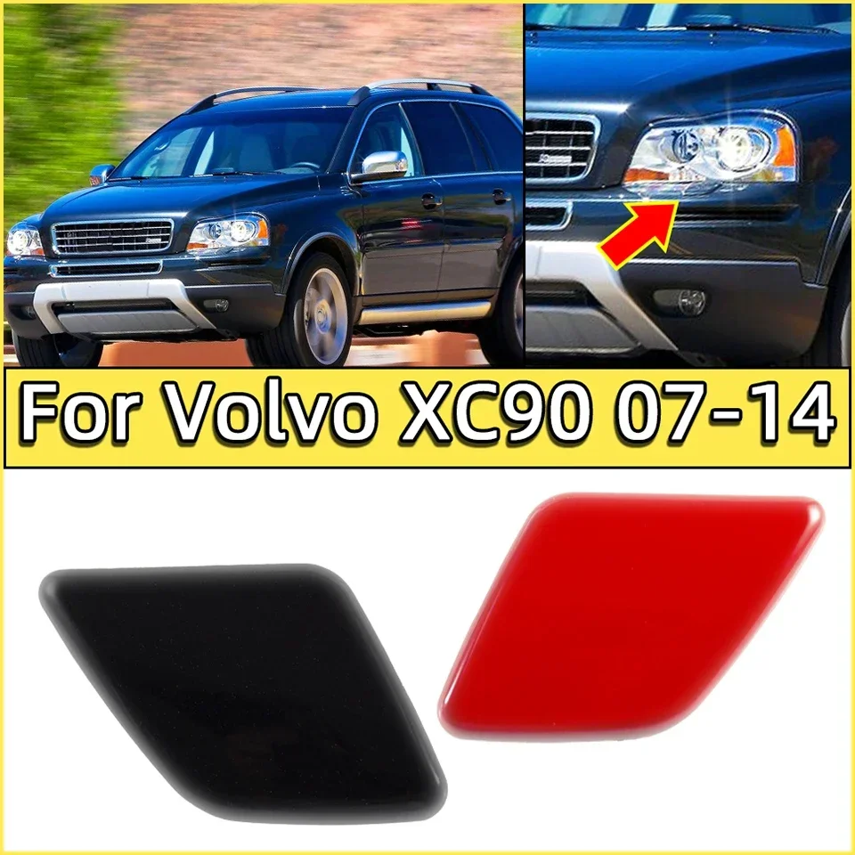 

For Volvo XC90 2007 2008 2009 2010 2011 2012 2013 2014 Front Bumper Headlight Cleaner Cover Cap 39875253 39875254