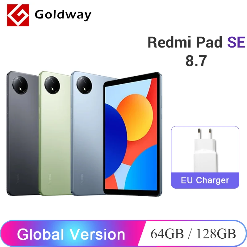 Xiaomi Redmi Pad SE 8.7 inch Tablet Global Version 90Hz LCD Display MTK Helio G85 6650mAh Battery 18W Fast Charging Dual Speaker