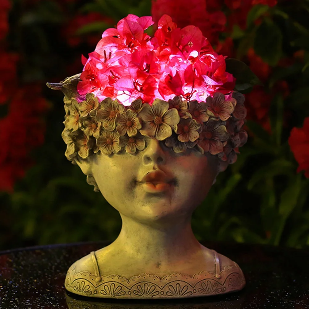 

Solar Powered Garden Staues,Little Girl Garden Statues Bird Feeder Bath For Outdoor Home Crafts Yard, Porch Decoration-BEAU