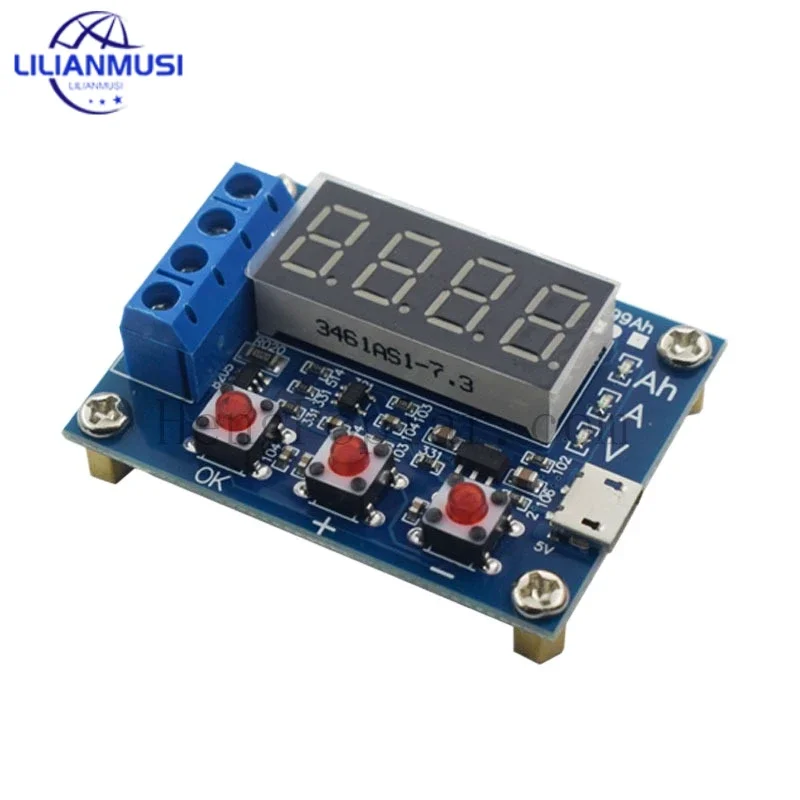 

1.2V 12V 18650 ZB2L3 Li-ion Lithium Battery Capacity Tester + Resistance Lead-acid Battery Capacity Meter Discharge Tester 1 Set