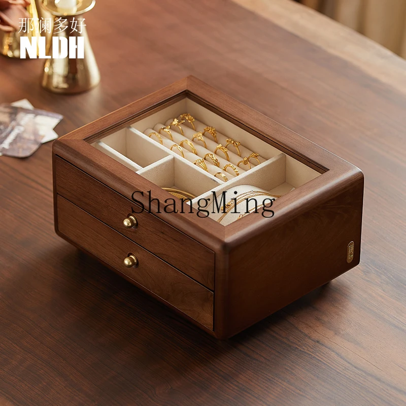 CL تخزين الراقية رائعة خمر الاكسسوارات قلادة الذهب والمجوهرات صندوق تخزين سعة كبيرة #3